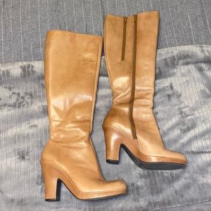 Aerosoles Cognac Heeled Boots